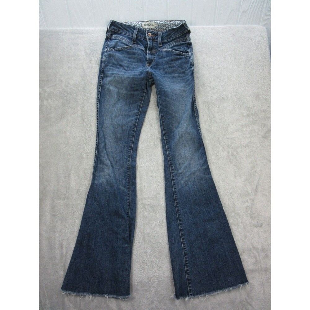 Ariat Real Jeans Women's Sz. 25R Missouri High Flare Brynlee Blue